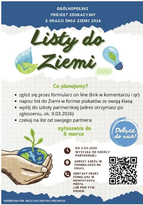 Plakat Listy do Ziemi